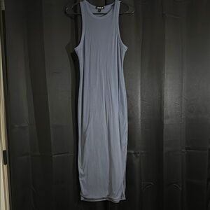Zara Sleeveless Blue Maxi Dress